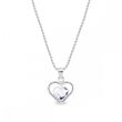 925 Sterling Silver Pendant with Chain with Crystlas of Swarovski (NM28086C-L)