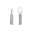 925 Sterling Silver Earrings with Crystals of Swarovski (KWFMP1C)