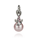 A charm for a bracelet. Pink Swarovski Pearls. Article 5546825-RO, Pearl, Swarovski