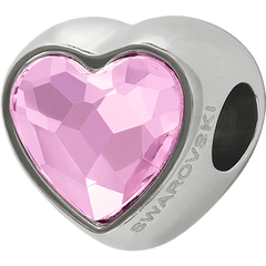 A charm for a bracelet. Pink Swarovski Spinel. Article 81951-RO, Light Rose, Swarovski