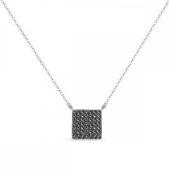 925 Sterling Silver Pendant with Chain with Silver Night Crystals of Swarovski (NNFM7SN), Vitrail Medium, Swarovski