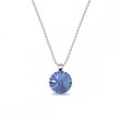 925 Sterling Silver Pendant with Chain with Light Sapphire Crystal of Swarovski (N112212LS)
