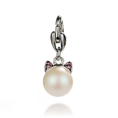 A charm for a bracelet. Pink Swarovski Pearls. Article 5546821-LR, Light Rose, Swarovski