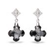 925 Sterling Silver Earrings with Silver Night Crystals of Swarovski (KC686714SN)
