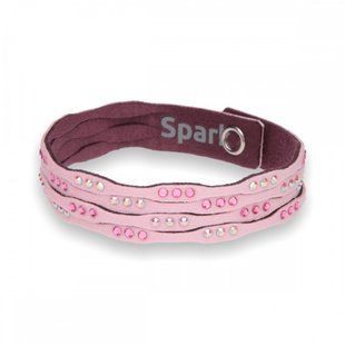 Браслет з алькантари з Шпінель Swarovski (BNTRIP1PABR), Опал, Шпінель, Swarovski