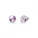 925 Sterling Silver Studs with Violet Crystals of Swarovski (K1122SS39V)