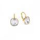 Сережки з срібла 925 проби з Фіанітами Swarovski (KAG447010C)