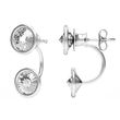 925 Sterling Silver Earrings with Crystals of Swarovski (KF1122SS29C)