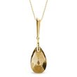925 Sterling Silver Pendant with Chain with Golden Shadow Crystal of Swarovski (NNG610622GS), Golden Shadow, Swarovski