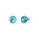 925 Sterling Silver Studs with Light Turquoise Crystals of Swarovski (K1122SS39LTU)