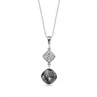 Кулон з ланцюжком з срібла 925 проби з Олександритом Swarovski (NPAV447010SN), Олександрит, Фіаніт, Swarovski