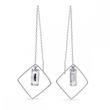 925 Sterling Silver Earrings with Crystals of Swarovski (KWSQ646513C)