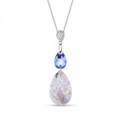 925 Sterling Silver Pendant with Chain with Crystals of Swarovski (NC323061061LSWP), Sapphire, Crystal, Swarovski
