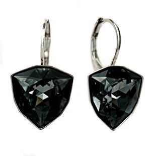 Серьги с Александритом Серебряная Ночь Swarovski (7740-1210-26), Александрит, Swarovski