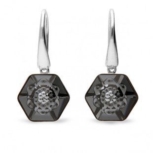 Серьги с серебра 925 пробы с Александритами Swarovski (KW4681SN), Александрит, Swarovski