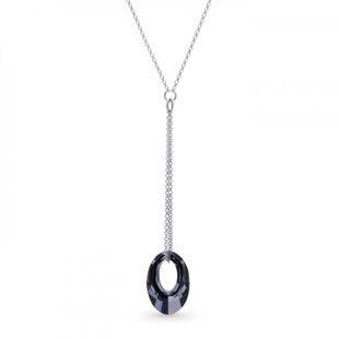 Кулон с цепочкой с серебра 925 пробы с Александритом Swarovski (N6040SN), Александрит, Swarovski