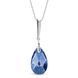 Кулон с цепочкой с серебра 925 пробы с Ледяным Сапфиром Swarovski (NN610622IB)