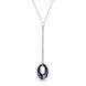 Кулон с цепочкой с серебра 925 пробы с Александритом Swarovski (N6040SN)