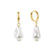 925 Sterling Silver Earrings with White Pearls of Swarovski (KCRG584316W)