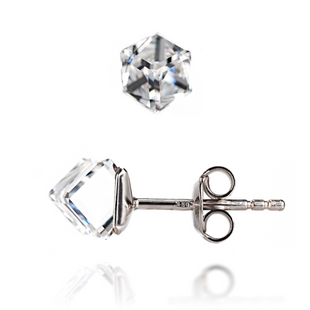 Серьги гвоздики. Crystal. Артикул 22620-C, Фианит, Swarovski