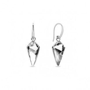 Серьги с серебра 925 пробы с Фианитами Swarovski (KW473118C), Фианит, Swarovski