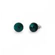925 Sterling Silver Studs with Emerald Crystals of Swarovski (K1122SS39EM)