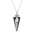 925 Sterling Silver Pendant with Chain with Silver Night Crystal of Swarovski (N6480SN)