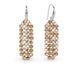 925 Sterling Silver Earrings with Golden Shadow Crystals of Swarovski (KW1MESH3GS1)