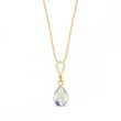 925 Sterling Silver Pendant with Chain with Aurora Borealis Crystal of Swarovski (NCLG432010AB)