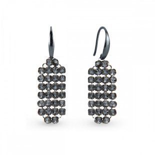 Сережки зі срібла 925 проби з Олександритами Swarovski (KWMESH2SN), Олександрит, Swarovski