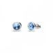925 Sterling Silver Studs with Light Sapphire Crystals of Swarovski (KR1122SS29LS)