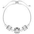 Серебряный браслет. Фианит Swarovski. Артикул 61165-C