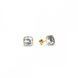 Серьги гвоздики с серебра 925 пробы с Фианитами Swarovski (KG44806C)