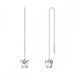 Серьги из серебра 925 пробы с Фианитами Swarovski (KWK28548C)