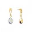 925 Sterling Silver Earrings with Aurora Borealis Crystals of Swarovski (KCLG432010AB)