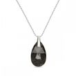 925 Sterling Silver Pendant with Chain with Silver Night Crystal of Swarovski (N610622SN)
