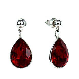 Серьги. Siam. Артикул DGE-5166, Рубин, Swarovski