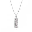 925 Sterling Silver Pendant with Chain with Crystals of Swarovski (NFMP1C)