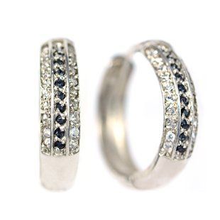 Серьги с английским замком. Silver Night. Артикул 6864-CSN, Александрит, Swarovski