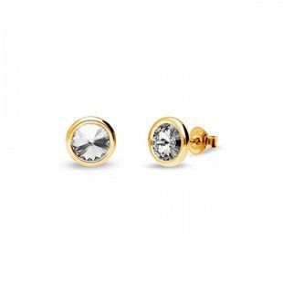 Сережки гвоздики зі срібла 925 проби з Фіанітами Swarovski (KRG1122SS29C), Фіаніт, Swarovski
