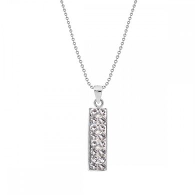 925 Sterling Silver Pendant with Chain with Crystals of Swarovski (NFMP1C), Crystal, Swarovski