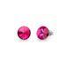 Серьги гвоздики с серебра 925 пробы с Фуксия Шпинель Swarovski (K1122SS39F)