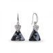925 Sterling Silver Earrings with Silver Night Crystals of Swarovski (KW6628SN)
