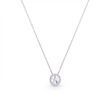 Кулон з ланцюжком з срібла 925 проби з Фіанітом Swarovski (NR1122SS29C), Фіаніт, Swarovski
