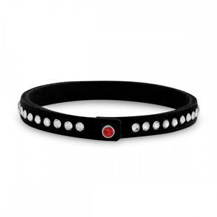 Alcantara Bracelet with Crystal Crystals of Swarovski (BZTR1CZC), Crystal, Swarovski
