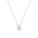 Кулон з ланцюжком з срібла 925 проби з Фіанітом Swarovski (NR1122SS29C)