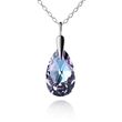 925 Sterling Silver Pendant with Chain with Vitrail Light Crystal of Swarovski (64617-VL)