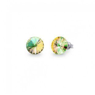 Сережки гвоздики зі срібла 925 проби з Фіанітами Swarovski (K1122SS39LG), Фіаніт, Swarovski