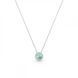 Кулон с цепочкой с серебра 925 пробы с Оливином Swarovski (NR1122SS29CH)
