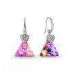 Сережки зі срібла 925 проби з Світлими Аметистами Swarovski (KW6628VL)